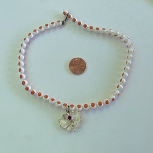 Vintage children’s jewelry Butterfly Necklace 1960’s jewelry Butterfly jewelry